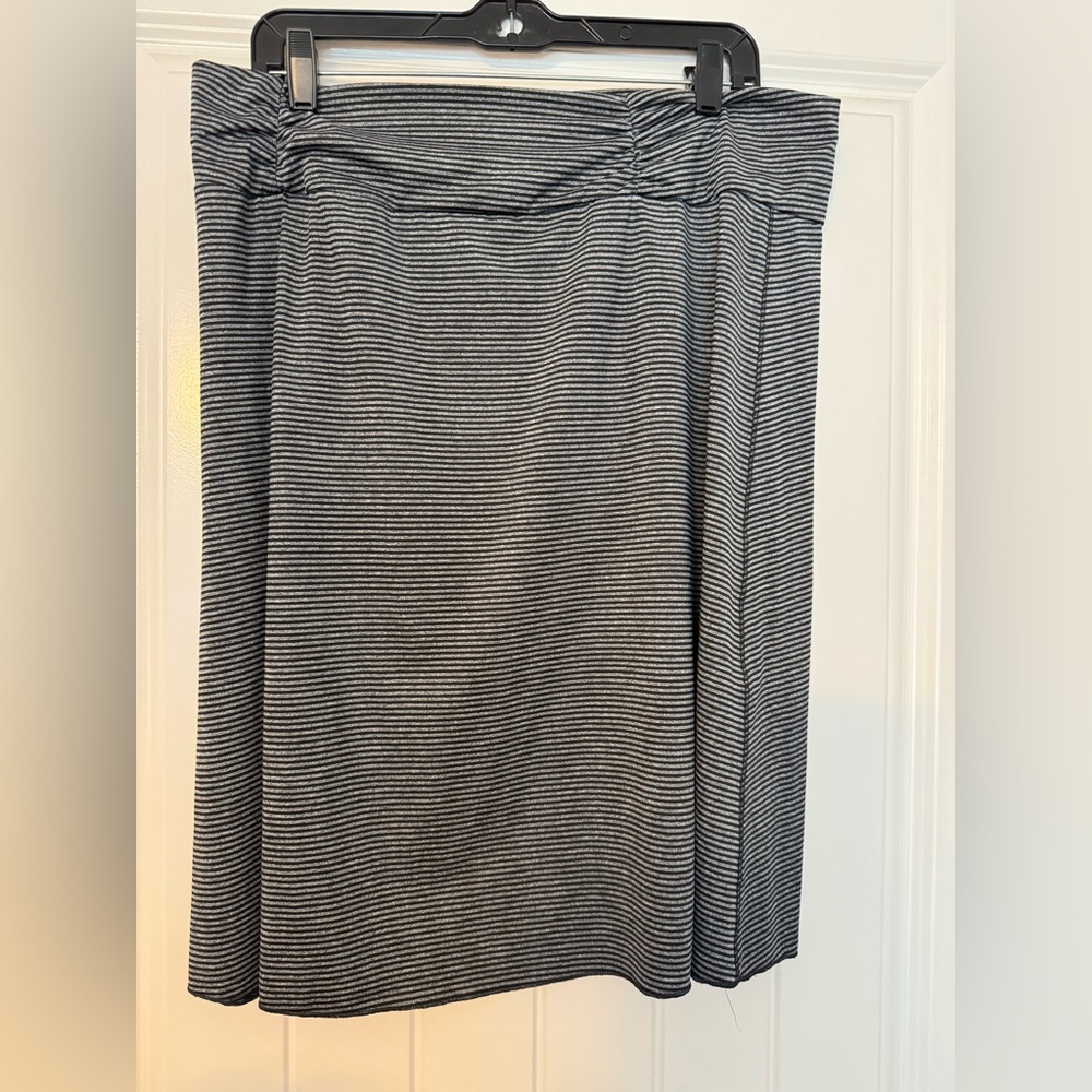 Striped Black and White Women's Skirt